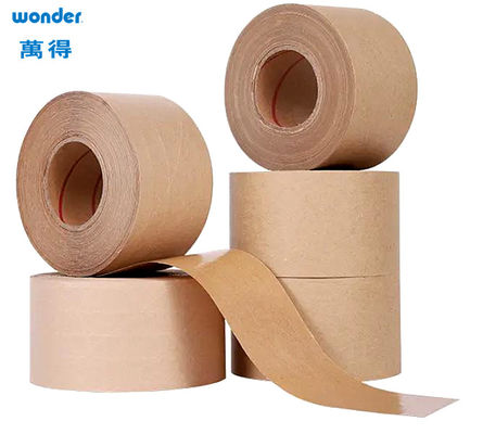 Yazılabilir Sızdırma Su Aktiflenmiş Gummed Kraft Kağıt Teyp 1200mm Genişlik