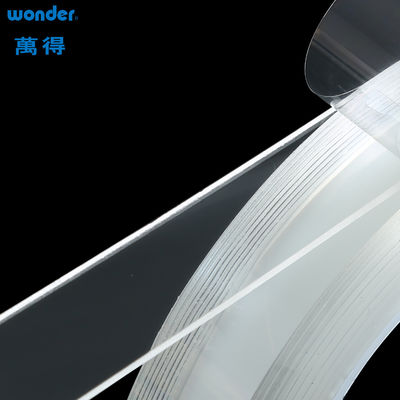 Yapıştırıcı Wonder Nano Tepe Roll 2.5mm Kalınlığı Açık Çift Yanlı Gel Geri Dönüştürülebilir